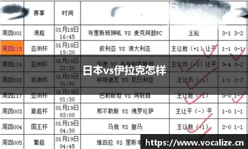 日本vs伊拉克怎样