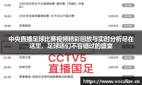 中央直播足球比赛视频精彩回放与实时分析尽在这里，足球迷们不容错过的盛宴