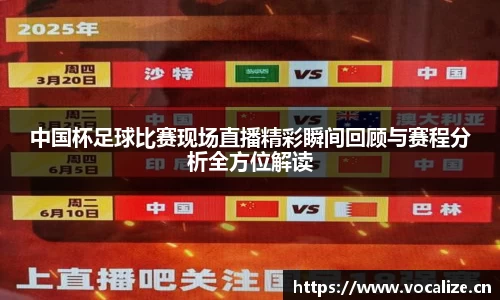 中国杯足球比赛现场直播精彩瞬间回顾与赛程分析全方位解读